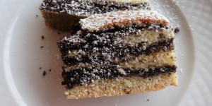 Beitragsbild des Blogbeitrags Sonntagskuchen: Kakao-Kokos Blechkuchen