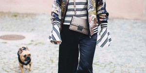 Beitragsbild des Blogbeitrags Herbst-Outfit mit Glockenärmel, Bomberjacke und Culotte