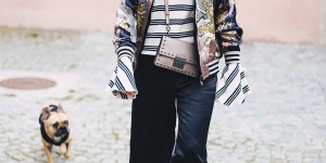 Beitragsbild des Blogbeitrags Herbst-Outfit mit Glockenärmel, Bomberjacke und Culotte 