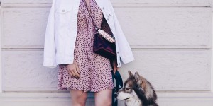 Beitragsbild des Blogbeitrags Tagesoutfit in Rosa und Weiß mit Special Guest: Dem Sternenkleid!