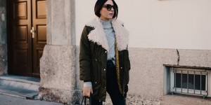 Beitragsbild des Blogbeitrags Winter Outfit mit Skinny Jeans und weißen Boots + der perfekte Parka für kalte Tage!