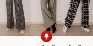 Beitragsbild des Blogbeitrags Lookbook: 5 Outfit-Ideen, wie man karierte Hosen kombinieren kann! 