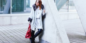 Beitragsbild des Blogbeitrags Outfit mit Massimo Dutti Boots, Lederhose, Balenciaga + Ray-Ban Gewinnspiel