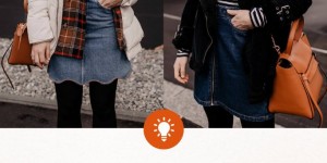Beitragsbild des Blogbeitrags Outfit-Ideen: So gut lässt sich ein Jeansrock im Winter kombinieren!