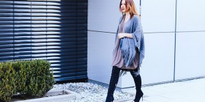 Beitragsbild des Blogbeitrags Silvester Party Outfit mit Joop Kleid und Carvela by Kurt Geiger Overknees 