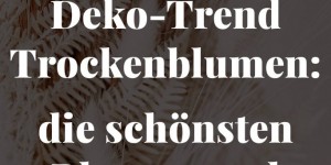 Beitragsbild des Blogbeitrags Deko-Trend Trockenblumen: die schönsten Blumen und Sträuße!