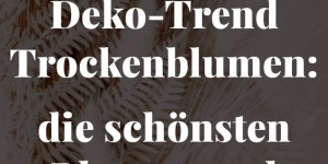 Beitragsbild des Blogbeitrags Deko-Trend Trockenblumen: die schönsten Blumen und Sträuße! 