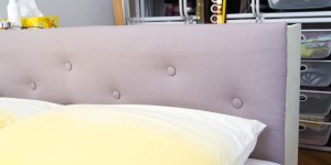 Beitragsbild des Blogbeitrags DIY Bett Headboard und mein Traumschlafzimmer