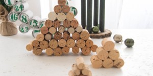 Beitragsbild des Blogbeitrags DIY Korken Weihnachtsbaum