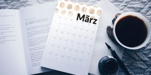 Beitragsbild des Blogbeitrags Freebie Kalender zum ausdrucken März 2018 