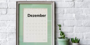 Beitragsbild des Blogbeitrags Freebie Kalender zum Ausdrucken Dezember 2018