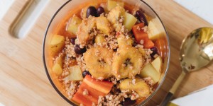 Beitragsbild des Blogbeitrags Pikanter Hackfleisch Eintopf mit Kochbananen: cook it your way 