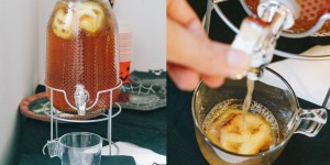 Beitragsbild des Blogbeitrags Halloween: Schrumpfkopf-Apfel-Bowle – cook it your way 