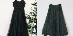 Beitragsbild des Blogbeitrags DIY Tüllrock aus einem alten Cocktailkleid