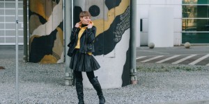 Beitragsbild des Blogbeitrags Frühlingstrend: Falten Lederrock
