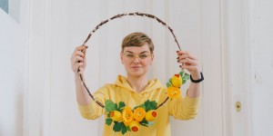 Beitragsbild des Blogbeitrags DIY Ostern: Der Türkranz
