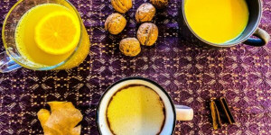 Beitragsbild des Blogbeitrags Drei wärmende Getränke – gesunde Kräuter- und Gewürz-Drinks