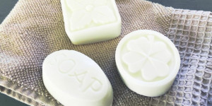Beitragsbild des Blogbeitrags Feste Haarseife selber machen – schnelles Rezept