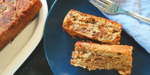 Beitragsbild des Blogbeitrags Kastanien-Bananenkuchen, ohne Zucker, Mehl und künstlichen Süßstoff