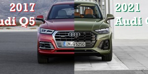 Beitragsbild des Blogbeitrags VERGLEICH: 2017 vs. 2021 Audi Q5