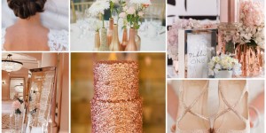 Beitragsbild des Blogbeitrags Hochzeitsinspiration Rosé Gold Metallic