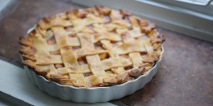Beitragsbild des Blogbeitrags Pfirsich-Pie | plus Pie-Art der Extraklasse.
