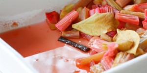 Beitragsbild des Blogbeitrags Milchreis deluxe mit Ofenrhabarber | das beste aus zwei Welten.