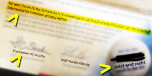 Beitragsbild des Blogbeitrags strache und vilimsky senden verstörende briefe