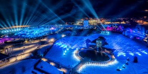 Beitragsbild des Blogbeitrags Light up the Giant – Swarovski Lichtfestival 