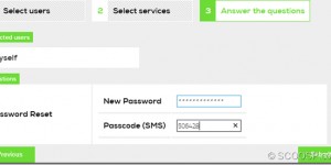 Beitragsbild des Blogbeitrags Passwort Reset für Endbenutzer mit SCOOSP, SCO und einer SMS 