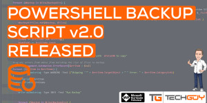 Beitragsbild des Blogbeitrags PowerShell BackupScript Version 2.0 released 