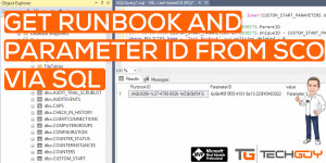 Beitragsbild des Blogbeitrags SQL Query to get Runbook and Parameter ID from SQL – System Center Orchestrator