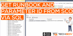 Beitragsbild des Blogbeitrags SQL Query to get Runbook and Parameter ID from SQL – System Center Orchestrator 