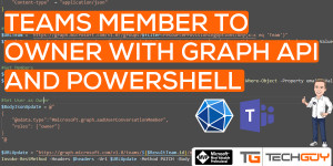 Beitragsbild des Blogbeitrags Change a Teams Member to an Owner with PowerShell and MS Graph API 