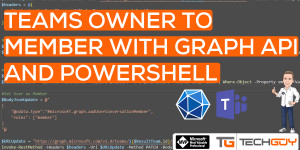 Beitragsbild des Blogbeitrags Change a Teams Owner to a Member with PowerShell and MS Graph API