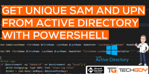 Beitragsbild des Blogbeitrags Find unique SamAccountName and UPN for User Onboarding in AD with PowerShell