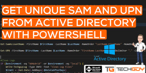 Beitragsbild des Blogbeitrags Find unique SamAccountName and UPN for User Onboarding in AD with PowerShell 