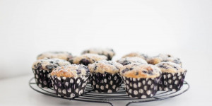 Beitragsbild des Blogbeitrags Heidelbeermuffins