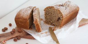 Beitragsbild des Blogbeitrags Nusskuchen in der Kastenform