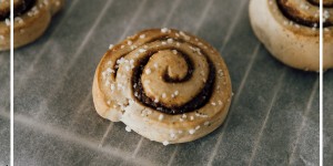 Beitragsbild des Blogbeitrags Vegane Kanelbullar – Schwedische Zimtschnecken 