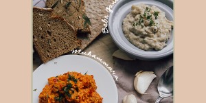 Beitragsbild des Blogbeitrags Baba Ganoush und Muhammara | Vegane Aufstriche aus dem Orient 