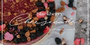 Beitragsbild des Blogbeitrags Blackberry Cheesecake mit Crunch aus Lotus-Keksen 