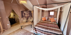 Beitragsbild des Blogbeitrags Desertcamp: das luxuriöse Beldi Camp in Marokko