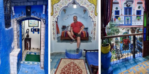 Beitragsbild des Blogbeitrags Dar Antonio: günstiges Hostel in Chefchaouen mit Wow-Faktor 