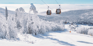 Beitragsbild des Blogbeitrags Skifahren am Hochficht: Kleine, feines Skigebiet im Böhmerwald