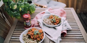 Beitragsbild des Blogbeitrags FELIX Sugo Streetfood Style – Quinoa Pfanne