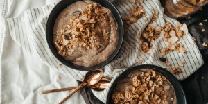 Beitragsbild des Blogbeitrags veganer Bananen Pudding