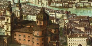 Beitragsbild des Blogbeitrags Das Sattler-Panorama – ein Blick auf das Salzburg des 19. Jahrhunderts