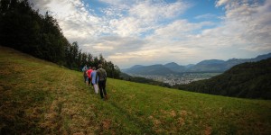 Beitragsbild des Blogbeitrags Ein Naturspaziergang mit Waldbad und luftiger Erholung am Dürrnberg 
