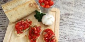 Beitragsbild des Blogbeitrags Italienische Bruschetta mit Tomaten